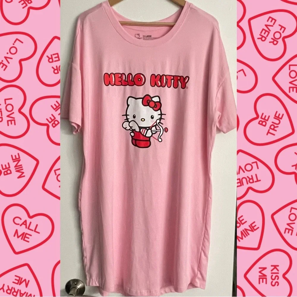 💗🪽 HELLO KITTY CUPID NIGHTGOWN 🪽💗 - Picture 1 of 3
